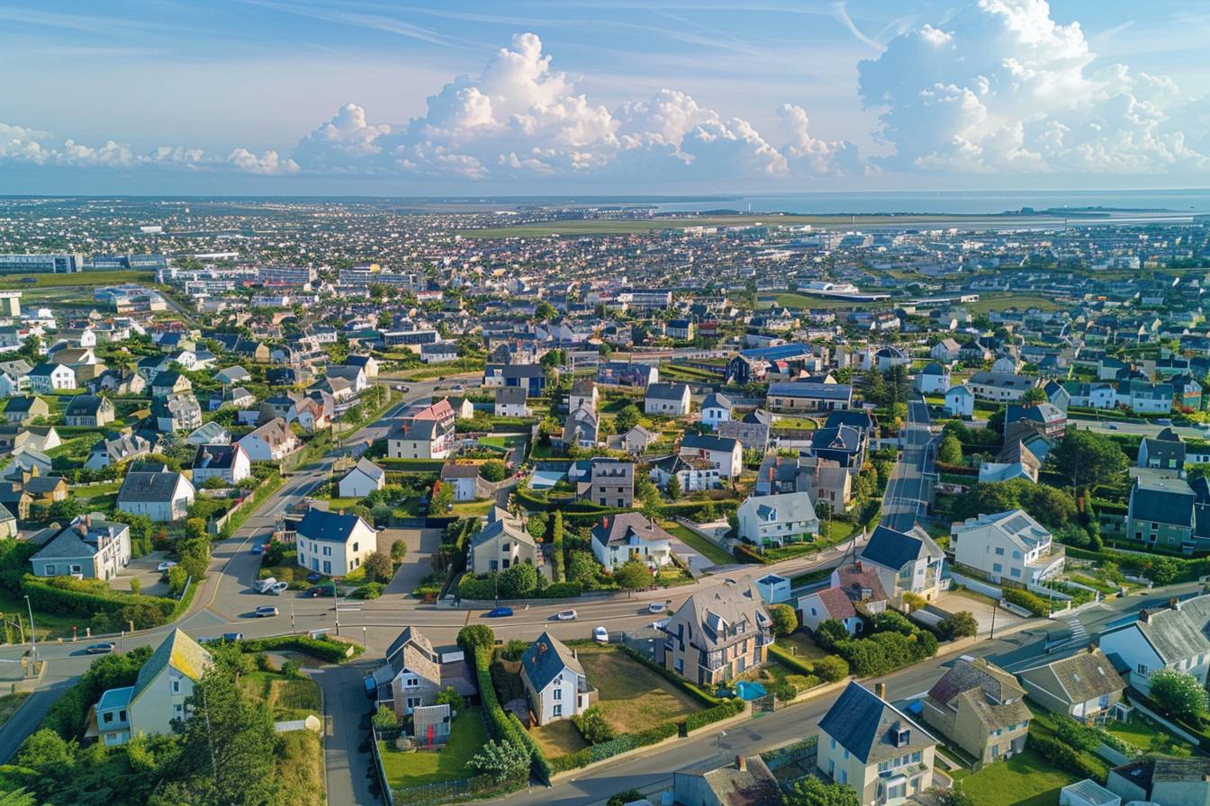 Vue panoramique des quartiers résidentiels de Brest, idéaux pour trouver un logement adapté à vos envies